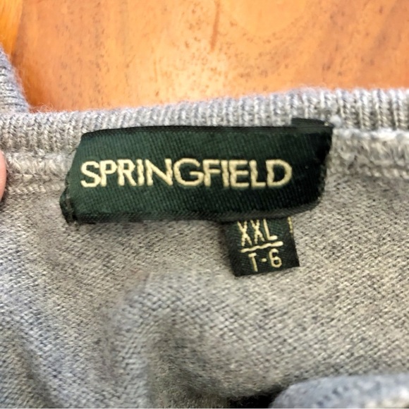 Springfield Marino Wool Oversized Minimalist Gray Turtleneck Jumper Sweater. XXL - Picture 11 of 14